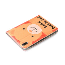 For iPad mini 6 Cartoon Pattern Horizontal Flip Leather Tablet Case with Card Slots & Holder & Wallet(Smile Bear)