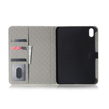 For iPad mini 6 Cartoon Pattern Horizontal Flip Leather Tablet Case with Card Slots & Holder & Wallet(Bear)