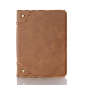 For iPad mini 6 Retro Book Style Horizontal Flip PU Leather Tablet Case with Holder & Card Slots & Wallet(Brown)