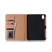 For iPad mini 6 Retro Book Style Horizontal Flip PU Leather Tablet Case with Holder & Card Slots & Wallet(Navy Blue)