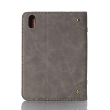 For iPad mini 6 Retro Book Style Horizontal Flip PU Leather Tablet Case with Holder & Card Slots & Wallet(Grey)