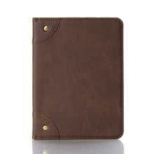 For iPad mini 6 Retro Book Style Horizontal Flip PU Leather Tablet Case with Holder & Card Slots & Wallet(Coffee)