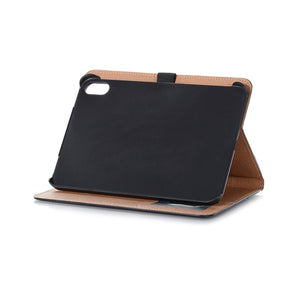 For iPad mini 6 Retro Book Style Horizontal Flip PU Leather Tablet Case with Holder & Card Slots & Wallet(Black)