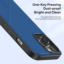 For iPhone 13 Pro Max ROCK Element Plus TPU + PC Shockproof Protective Case with Folding Holder (Blue)