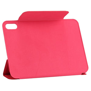 For iPad mini 6 Horizontal Flip Ultra-thin Fixed Buckle Magnetic PU Tablet Case With Three-folding Holder & Sleep / Wake-up Function(Red)