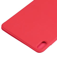 For iPad mini 6 Horizontal Flip Ultra-thin Fixed Buckle Magnetic PU Tablet Case With Three-folding Holder & Sleep / Wake-up Function(Red)