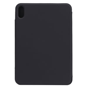 For iPad mini 6 Horizontal Flip Ultra-thin Fixed Buckle Magnetic PU Tablet Case With Three-folding Holder & Sleep / Wake-up Function(Black)