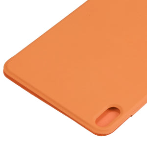 For iPad mini 6 Horizontal Flip Ultra-thin Fixed Buckle Magnetic PU Tablet Case With Three-folding Holder & Sleep / Wake-up Function(Orange)