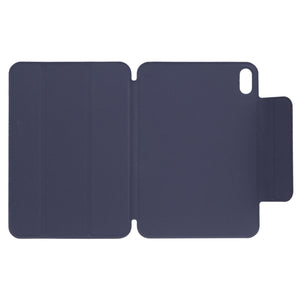 For iPad mini 6 Horizontal Flip Ultra-thin Fixed Buckle Magnetic PU Tablet Case With Three-folding Holder & Sleep / Wake-up Function(Dark Blue)