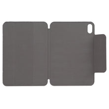 For iPad mini 6 Horizontal Flip Ultra-thin Fixed Buckle Magnetic PU Tablet Case With Three-folding Holder & Sleep / Wake-up Function(Dark Grey)