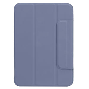 For iPad mini 6 Horizontal Flip Ultra-thin Fixed Buckle Magnetic PU Tablet Case With Three-folding Holder & Sleep / Wake-up Function(Purple)