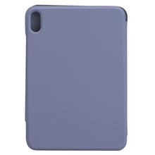 For iPad mini 6 Horizontal Flip Ultra-thin Fixed Buckle Magnetic PU Tablet Case With Three-folding Holder & Sleep / Wake-up Function(Purple)