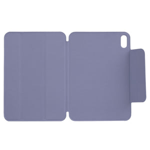 For iPad mini 6 Horizontal Flip Ultra-thin Fixed Buckle Magnetic PU Tablet Case With Three-folding Holder & Sleep / Wake-up Function(Purple)