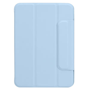 For iPad mini 6 Horizontal Flip Ultra-thin Fixed Buckle Magnetic PU Tablet Case With Three-folding Holder & Sleep / Wake-up Function(Sky Blue)