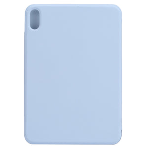 For iPad mini 6 Horizontal Flip Ultra-thin Fixed Buckle Magnetic PU Tablet Case With Three-folding Holder & Sleep / Wake-up Function(Sky Blue)