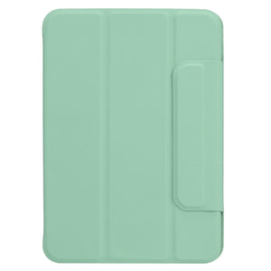 For iPad mini 6 Horizontal Flip Ultra-thin Fixed Buckle Magnetic PU Tablet Case With Three-folding Holder & Sleep / Wake-up Function(Mint Green)