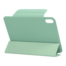 For iPad mini 6 Horizontal Flip Ultra-thin Fixed Buckle Magnetic PU Tablet Case With Three-folding Holder & Sleep / Wake-up Function(Mint Green)