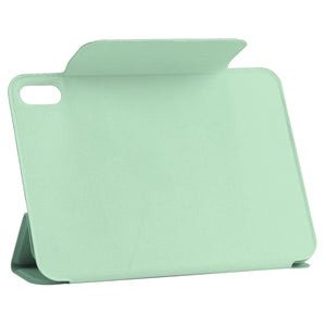 For iPad mini 6 Horizontal Flip Ultra-thin Fixed Buckle Magnetic PU Tablet Case With Three-folding Holder & Sleep / Wake-up Function(Mint Green)