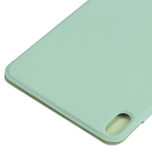 For iPad mini 6 Horizontal Flip Ultra-thin Fixed Buckle Magnetic PU Tablet Case With Three-folding Holder & Sleep / Wake-up Function(Mint Green)