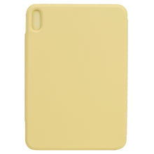 For iPad mini 6 Horizontal Flip Ultra-thin Fixed Buckle Magnetic PU Tablet Case With Three-folding Holder & Sleep / Wake-up Function(Yellow)