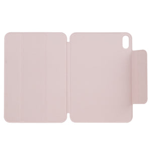 For iPad mini 6 Horizontal Flip Ultra-thin Fixed Buckle Magnetic PU Tablet Case With Three-folding Holder & Sleep / Wake-up Function(Pink)