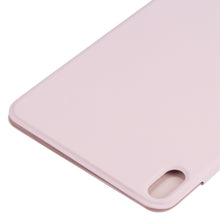 For iPad mini 6 Horizontal Flip Ultra-thin Fixed Buckle Magnetic PU Tablet Case With Three-folding Holder & Sleep / Wake-up Function(Pink)