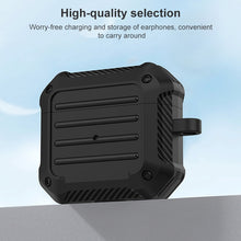 Wireless Earphones Shockproof Carbon Fiber Luggage TPU Protective Case For AirPods 3(Black)