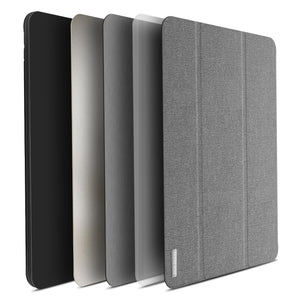DUX DUCIS Domo Series Horizontal Flip Magnetic TPU + PU Leather Tablet Case with Three-folding Holder & Pen Slot For iPad Pro 12.9 inch 2017(Grey)