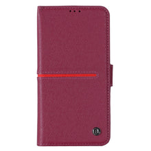 For iPhone 13 Pro Max GEBEI Top-grain Leather Horizontal Flip Protective Case with Holder & Card Slots & Wallet & Photo Frame (Red Wine)