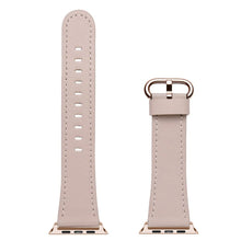 Classic Buckle Leather Watch Band For Apple Watch Series 8&7 41mm / SE 2&6&SE&5&4 40mm / 3&2&1 38mm(Pink)