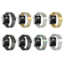 Chain Loop Steel Watch Band For Apple Watch Series 8&7 41mm / SE 2&6&SE&5&4 40mm / 3&2&1 38mm(Black)