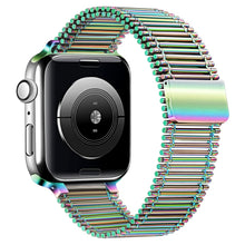 Chain Loop Steel Watch Band For Apple Watch Ultra 49mm / Series 8&7 45mm / SE 2&6&SE&5&4 44mm / 3&2&1 42mm(Colorful)