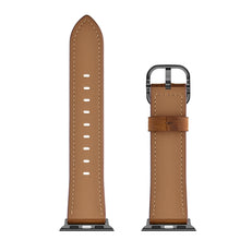 Leather Watch Band For Apple Watch Ultra 49mm / Series 8&7 45mm / SE 2&6&SE&5&4 44mm / 3&2&1 42mm(Red Brown)