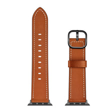 Leather Watch Band For Apple Watch Ultra 49mm / Series 8&7 45mm / SE 2&6&SE&5&4 44mm / 3&2&1 42mm(Brown)