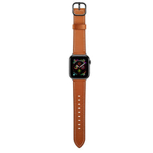 Leather Watch Band For Apple Watch Ultra 49mm / Series 8&7 45mm / SE 2&6&SE&5&4 44mm / 3&2&1 42mm(Brown)