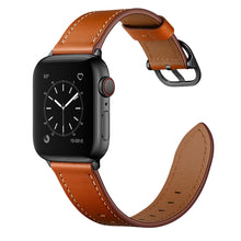 Leather Watch Band For Apple Watch Ultra 49mm / Series 8&7 45mm / SE 2&6&SE&5&4 44mm / 3&2&1 42mm(Brown)