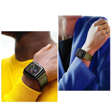 Leather Watch Band For Apple Watch Ultra 49mm / Series 8&7 45mm / SE 2&6&SE&5&4 44mm / 3&2&1 42mm(Black)