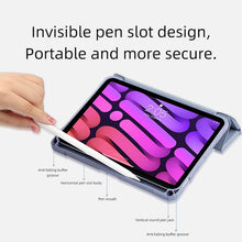 For iPad mini 6 Mutural Pinyue Series Horizontal Flip Tablet Case with Holder & Pen Slot & Sleep / Wake-up Function(Blue)