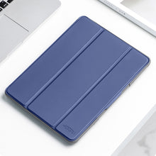 For iPad mini 6 Mutural Horizontal Flip Tablet Case with Holder & Pen Slot(Dark Blue)