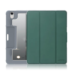 For iPad mini 6 Mutural Horizontal Flip Tablet Case with Holder & Pen Slot(Dark Green)