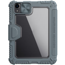For iPad mini 6 NILLKIN Bumper Pro Horizontal Flip Tablet Case with Pen Slot & Holder & Sleep / Wake-up Function(Grey)