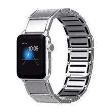 Bamboo Joint Magnetic Steel Watch Band For Apple Watch Series 8&7 41mm / SE 2&6&SE&5&4 40mm / 3&2&1 38mm(Silver)