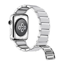 Bamboo Joint Magnetic Steel Watch Band For Apple Watch Series 8&7 41mm / SE 2&6&SE&5&4 40mm / 3&2&1 38mm(Silver)