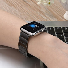 Bamboo Joint Magnetic Steel Watch Band For Apple Watch Series 8&7 41mm / SE 2&6&SE&5&4 40mm / 3&2&1 38mm(Silver)