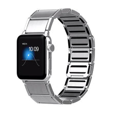 Bamboo Joint Magnetic Steel Watch Band For Apple Watch Ultra 49mm / Series 8&7 45mm / SE 2&6&SE&5&4 44mm / 3&2&1 42mm(Silver)