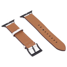 Leather Watch Band For Apple Watch Series 8&7 41mm / SE 2&6&SE&5&4 40mm / 3&2&1 38mm(White)