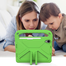 For iPad mini 6 Handle Portable EVA Shockproof Tablet Case with Triangle Holder(Green)