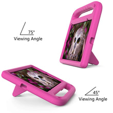 For iPad mini 6 Handle Portable EVA Shockproof Tablet Case with Triangle Holder(Rose Red)