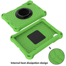 For iPad mini 6 Spider King EVA Tablet Case with Shoulder Strap & Holder & Pen Slot(Green)