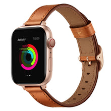 14mm Leather Watch Band For Apple Watch Ultra 49mm / Series 8&7 45mm / SE 2&6&SE&5&4 44mm / 3&2&1 42mm(Semi Oil Brown)
